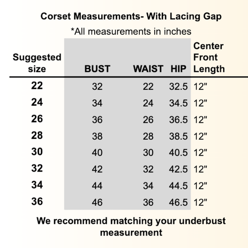 Lizzie Overbust Corset PREORDER