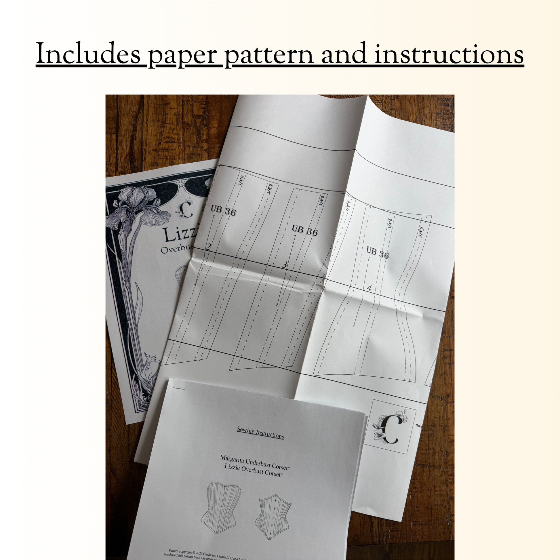 picture of paper contents of pattern