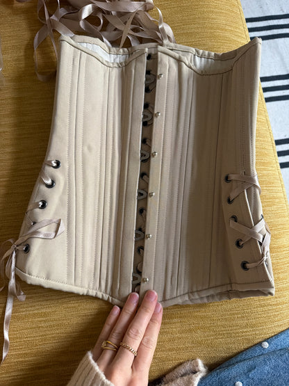 Tan underbust corset
