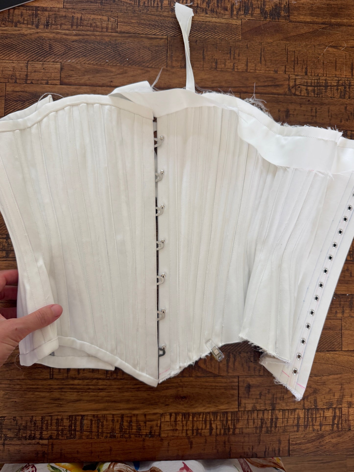 Size 22 overbust corset in white