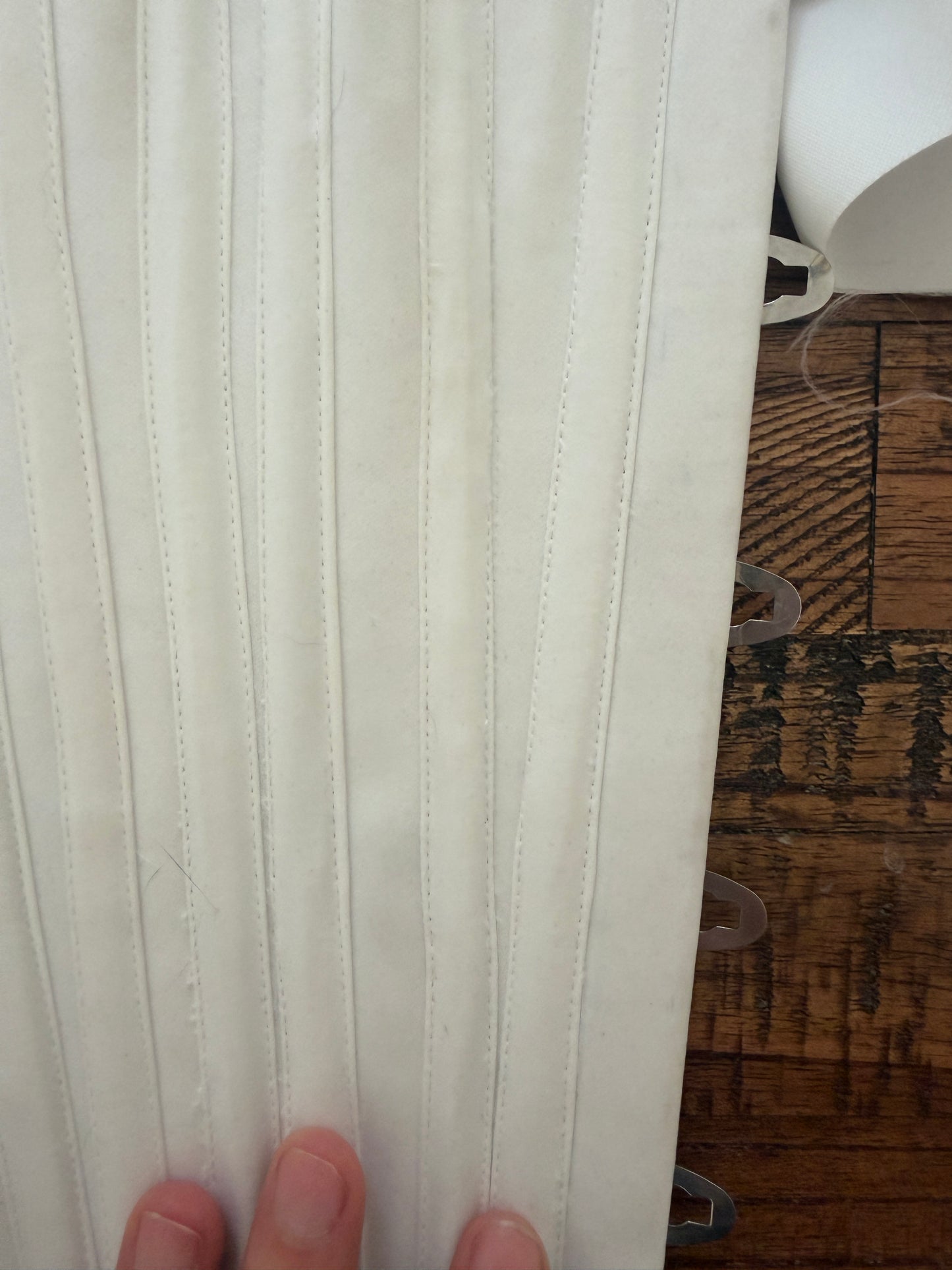 Size 22 overbust corset in white