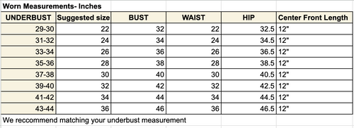 Lizzie Overbust Corset PREORDER