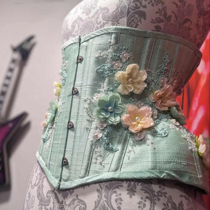 Spring Dupioni Underbust Corset 26" Waist