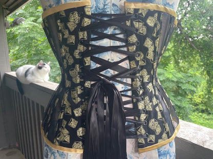 Dungeons and Dragons Dice Underbust Corset 25" Waist