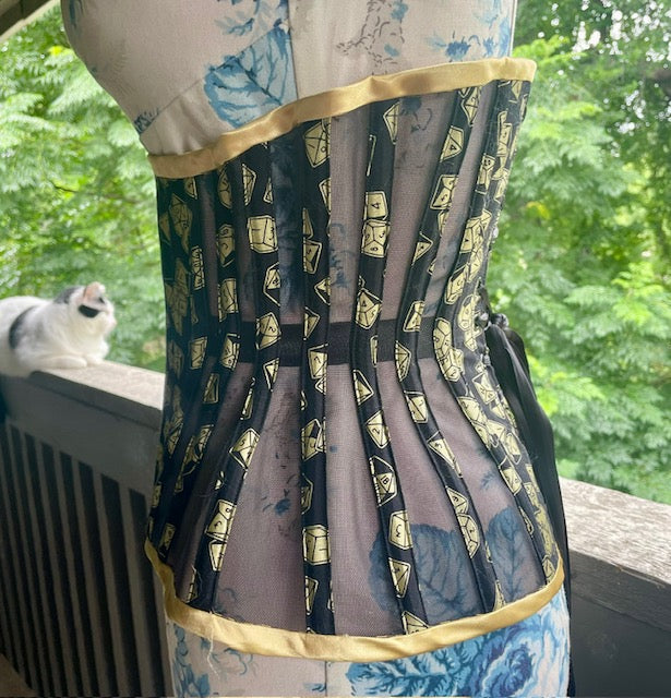 Dungeons and Dragons Dice Underbust Corset 25" Waist