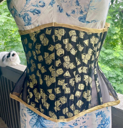 Dungeons and Dragons Dice Underbust Corset 25" Waist