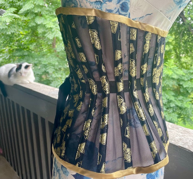 Dungeons and Dragons Dice Underbust Corset 25" Waist