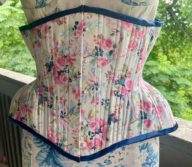 Cotton and Coutil Underbust Corset 25" waist