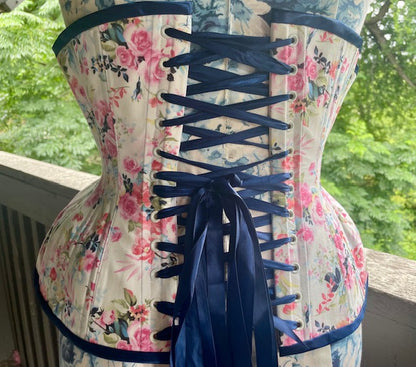 Cotton and Coutil Underbust Corset 25" waist