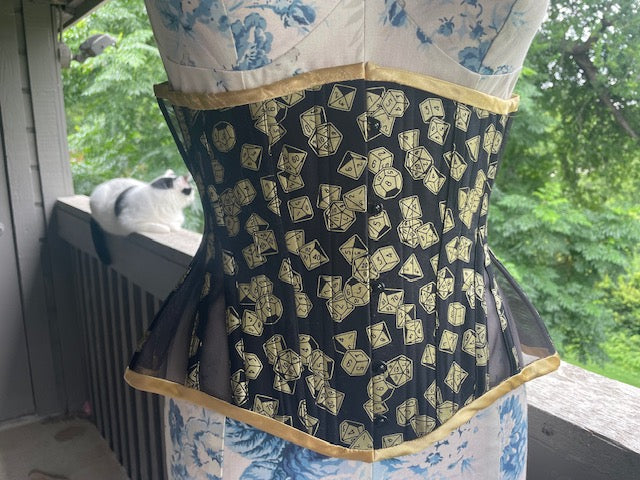 Dungeons and Dragons Dice Underbust Corset 25" Waist
